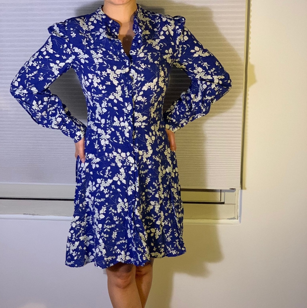 H&M blue floral dress - Picture 6 of 8